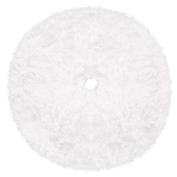 Dywanik pod choinkę 120 cm biały włochacz mata na prezenty