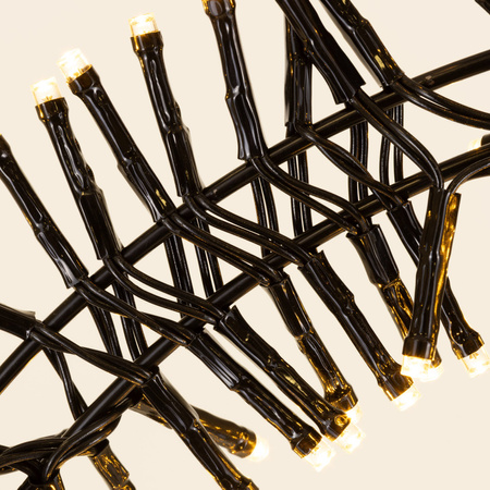 Wieniec świąteczny 300 LED dekoracja świetlna na drzwi 40 cm 8 trybów świecenia, IP44 ciepły biały