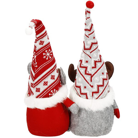 Skrzat 50 cm ozdoba świąteczna 2 szt. renifer krasnal świąteczny, gnom