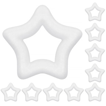 Gwiazda styropianowa 10cm bombka styropianowa zestaw 10 szt. decoupage