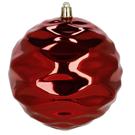 Bombki choinkowe, zestaw 37 szt. dekoracji do stroika, nietłukące złoto-czerwone