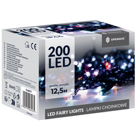 Lampki choinkowe 200 led multikolor  10m oświetlenie świąteczne IP44