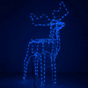 Renifer Led 90 cm świąteczny, świetlna dekoracja do ogrodu niebieski