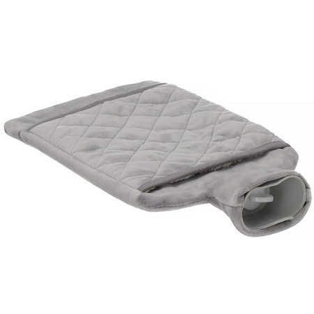 Ocieplacz, termofor duży ogrzewacz do rąk gumowy 1,8L szary