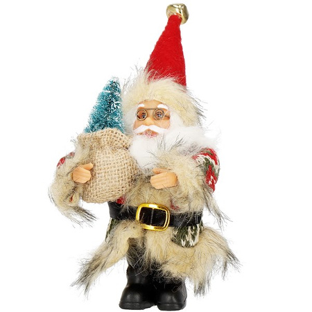 Mikołaj figurka świateczna 20 cm ozdoba bożonarodzeniowa