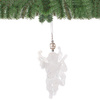 Zawieszka choinkowa biały aniołek na choinkę 13 cm