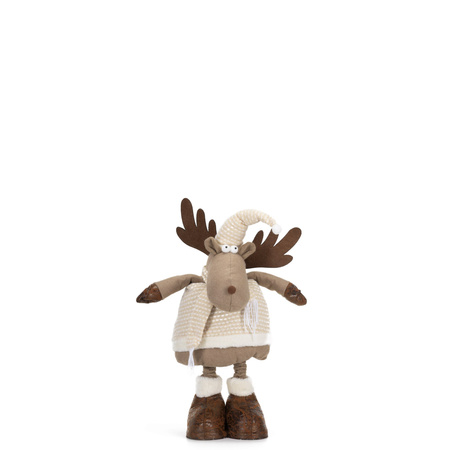 Świąteczny renifer 110 cm ozdoba pod choinkę figurka dekoracja bożonarodzeniowa