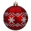Bombki choinkowe 30 szt. ozdoby świąteczne zestaw 5cm biało-czerwone
