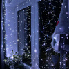 Kurtyna świetlna zimny biały 300 Led 3x3 m lampki wewnętrzne z programatorem USB