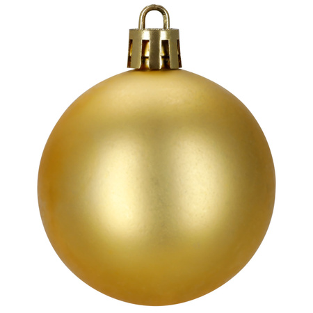 Bombki choinkowe, zestaw 100 szt. dekoracji do stroika nietłukące, złote