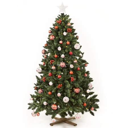 Choinka sztuczna jak żywa 220 cm sosna leśna Royal Trees premium drewniany stojak