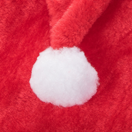 Czapka Mikołaja mikołajki czerwona pluszowa