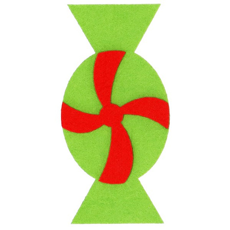 Choinka filcowa ozdoba świąteczna do ubierania na rzepy dla dzieci