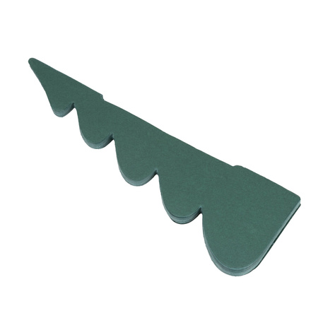 Papierowa choinka ozdoba 18 cm świąteczna dekoracja 3D z magnesem zielona