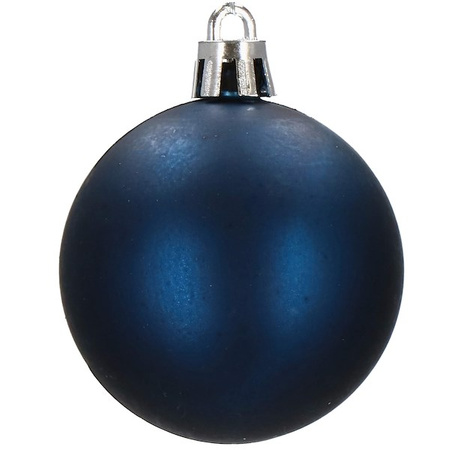 Bombki choinkowe 30 szt. ozdoby świąteczne granatowy