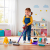 Zestaw sprzątajacy: odkurzacz, miotła, szufelka dla dzieci, akcesoria do sprzątania zabawkowe