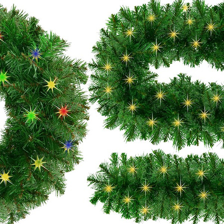 Girlanda świąteczna 270 cm z lampkami 50 LED multikolor, ciepły biały