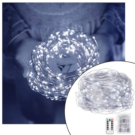 Lampki dekoracyjne 50 LED biały zimny