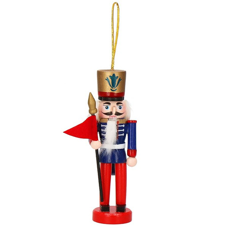 Zawieszka choinkowa 4 szt. dziadek do orzechów 13,5 cm świąteczna ozdoba multikolor