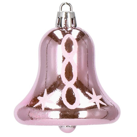 Bombki choinkowe 155 szt. różowy zestaw choinkowy