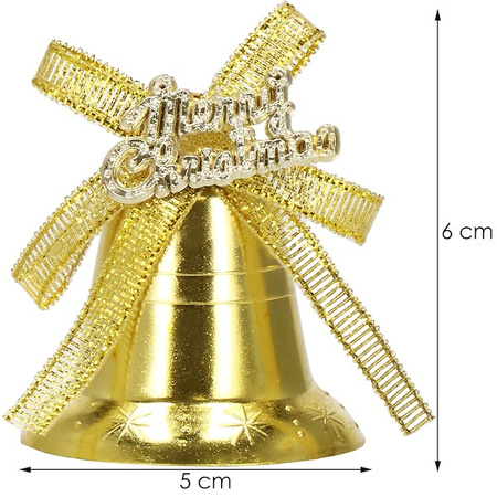 Zawieszka choinkowa 3 szt. ozdoba świąteczna dzwoneczki bombki na choinkę