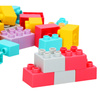 Klocki konstrukcyjne, miękkie dla dzieci 126 el. kreatywne, kolorowe