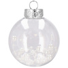 Bombki choinkowe 30 szt. przeźroczysty 7 cm zestaw choinkowy