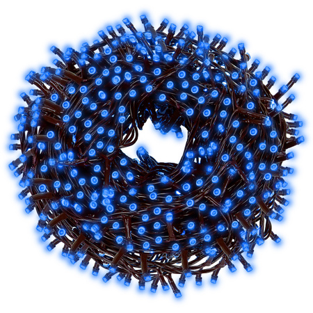 Lampki choinkowe 300 Led niebieski 25,5 m oświetlenie świąteczne IP44