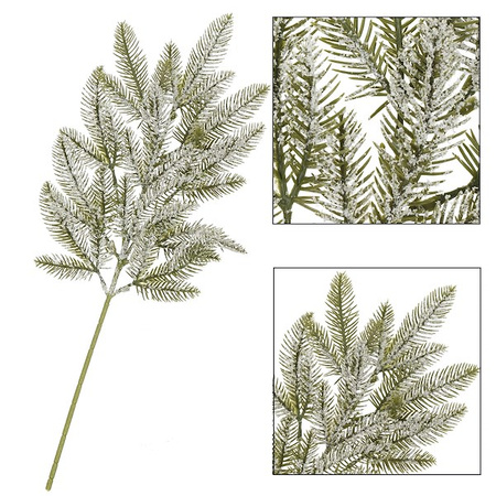 Gałązka świąteczna liść sztuczna dekoracja do stroika 68 cm