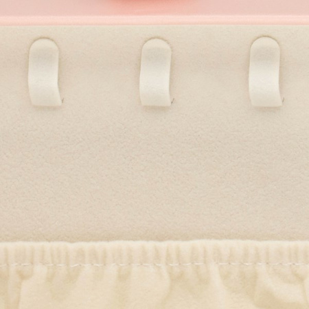 Kufer, szkatułka na biżuterię ekoskóra 16x11x5 cm różowy z przegródkami