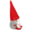 Zestaw skrzatów 3 szt. skrzaty 22-32cm krasnal świąteczny, gnom szary czerwony