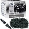 Lampki choinkowe 300 led biały zimny 15m oświetlenie świąteczne IP44