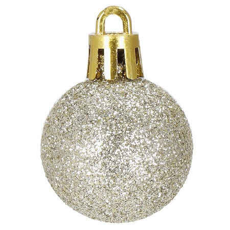 Bombki choinkowe 54 szt. ozdoby świąteczne zestaw 3cm różowe