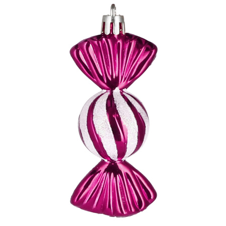 Bombki choinkowe 5 szt. ozdoby świąteczne zestaw cukierki 6 cm kolorowe