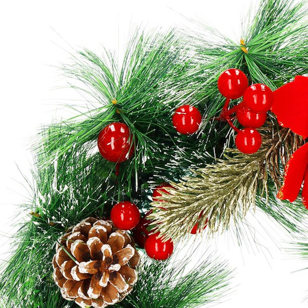 Wieniec świąteczny ozdoba na drzwi wianek stroik bożonarodzeniowy 33 cm