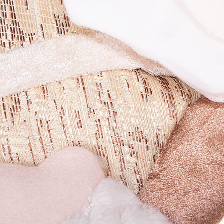 Świąteczna skarpeta na prezenty Mikołaj 45 cm brązowy