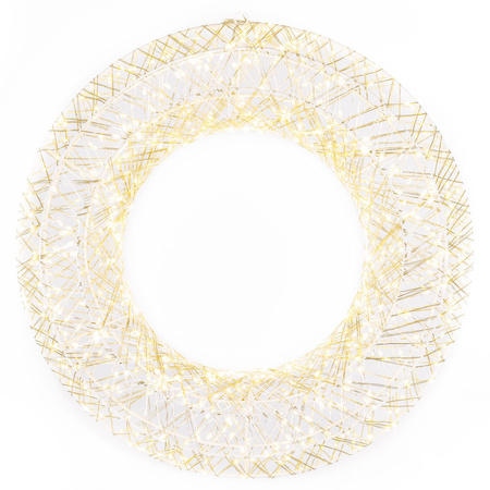 Wieniec świąteczny 720 LED dekoracja świetlna na drzwi 45 cm ciepły biały IP44