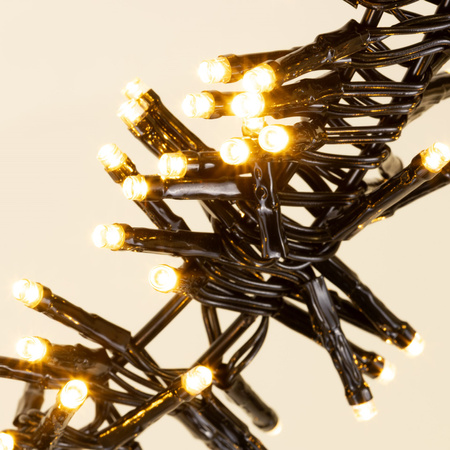 Wieniec świąteczny 300 LED dekoracja świetlna na drzwi 40 cm 8 trybów świecenia, IP44 ciepły biały