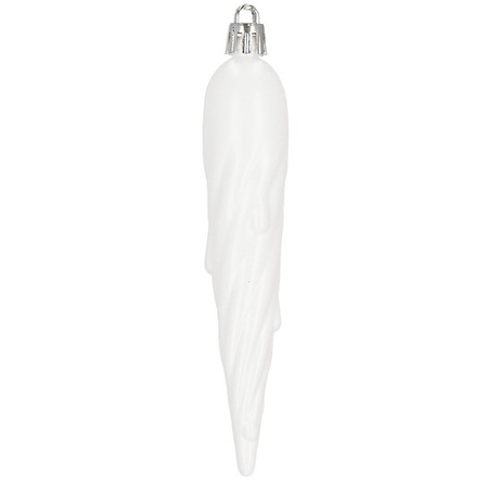 Bombki choinkowe 33 szt. ozdoby świąteczne zestaw z gwiazdą białe