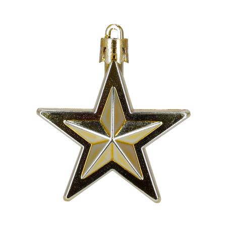 Bombki choinkowe 47 szt. komplet dekoracje świąteczne zawieszki nietłukące, brązowy, złoty, biały