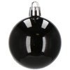 Bombki choinkowe 77 szt. czarny zestaw choinkowy