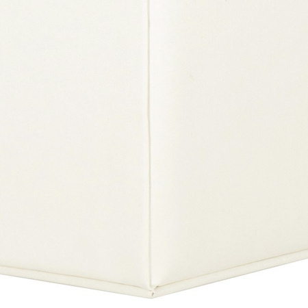 Kufer, szkatułka na biżuterię ekoskóra 17,5x12x13,5 cm kremowy z przegródkami