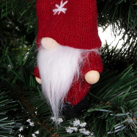 Świąteczne skrzaty 8cm ozdoba świąteczna, krasnal świąteczny, gnom zestaw 6 szt.