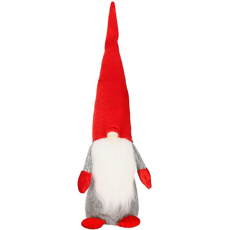 Skrzat 55cm ozdoba świąteczna, krasnal świąteczny, gnom z welurową czapką