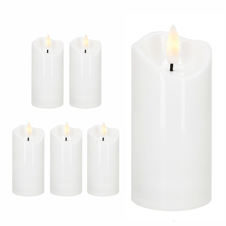 Świeczki elektryczne LED 6 szt. świeca na baterie 10 cm do stroików świątecznych