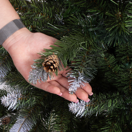 Choinka sztuczna 120 cm sosna diamentowa ośnieżona jak żywa