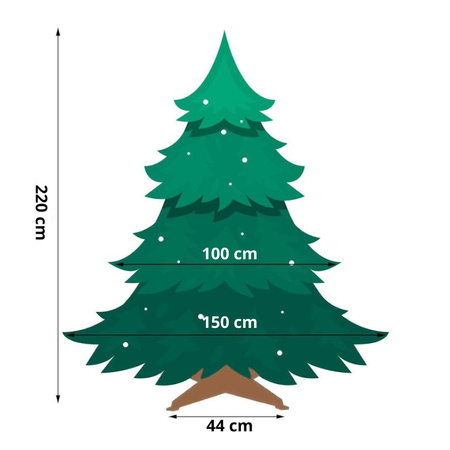 Choinka sztuczna Premium Royal Trees 220 cm świerk syberyjski z stojakiem, drzewko PE