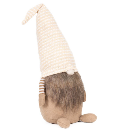 Skrzat świąteczny 51 cm figurka bożonarodzeniowa ozdoba krasnal gnom stojący