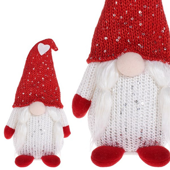 Pani skrzat 28cm ozdoba świąteczna, krasnal świąteczny, gnom