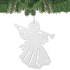 Zawieszki choinkowe białe aniołki na choinkę 11cm 6 szt.